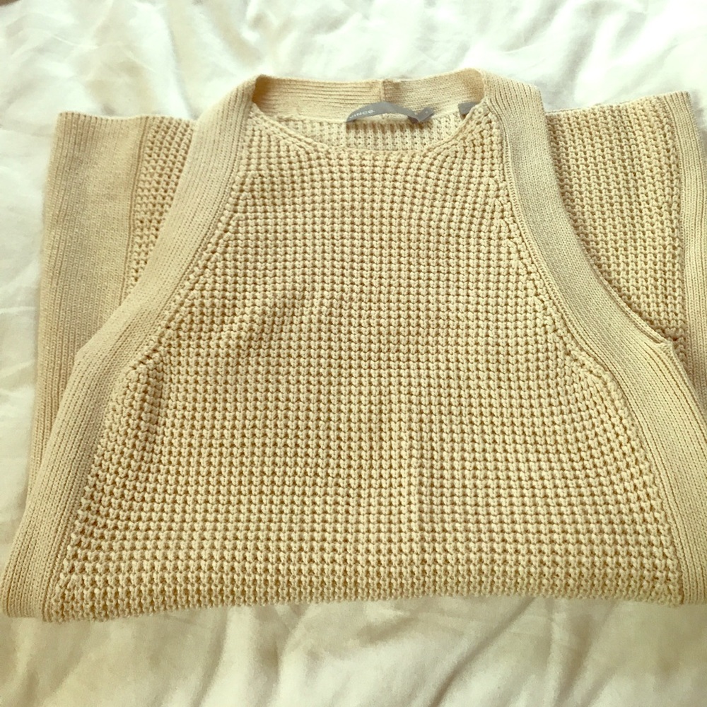 Vince crochet sleeveless sweater