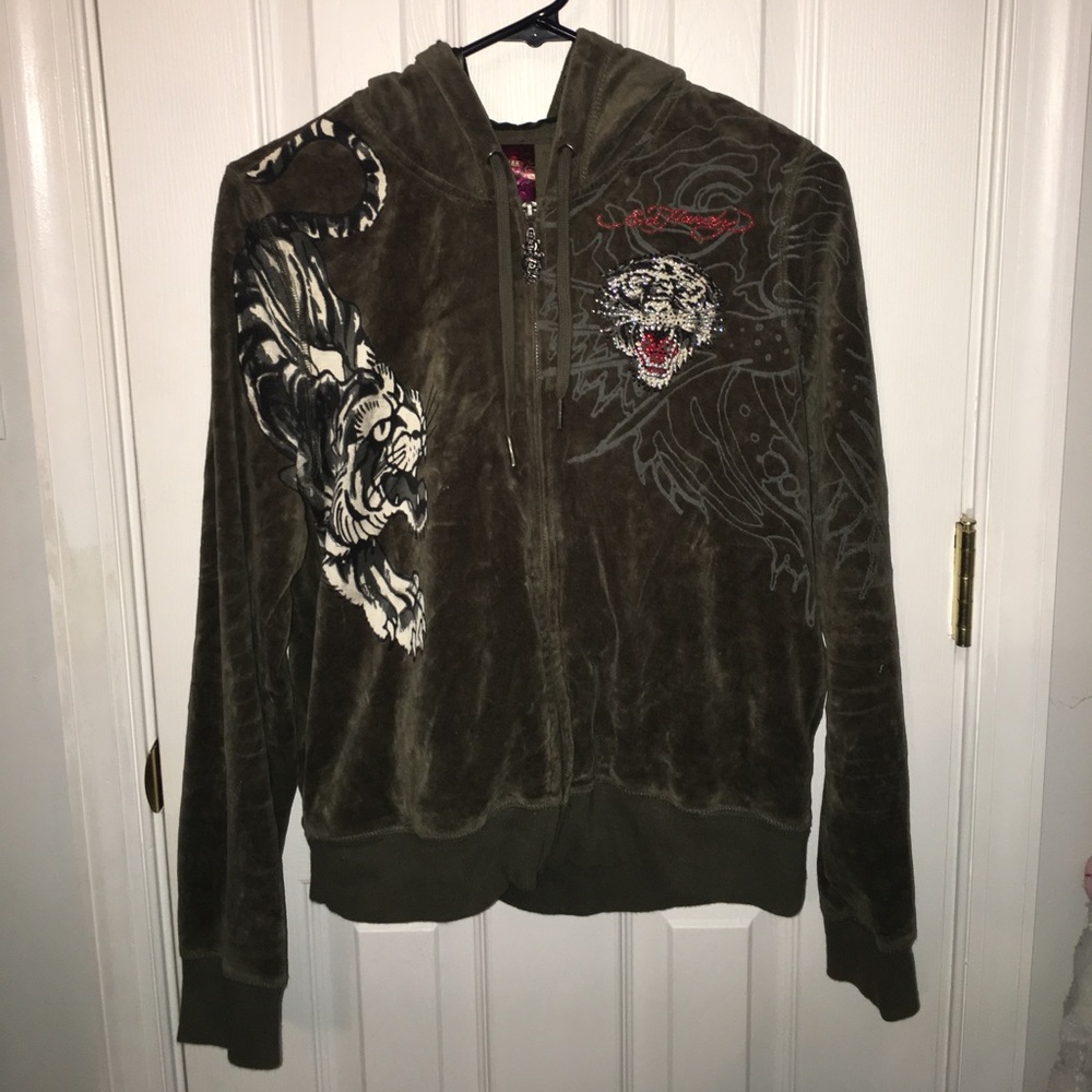 Ed Hardy velour sweatsuit