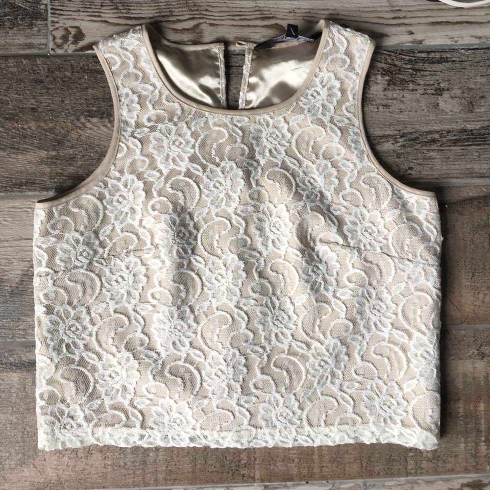 Lace crop top