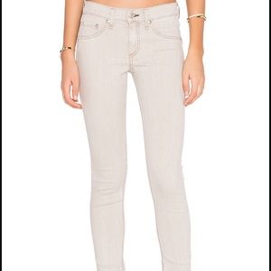 Rag & Bone beige slim skinny jean size 28