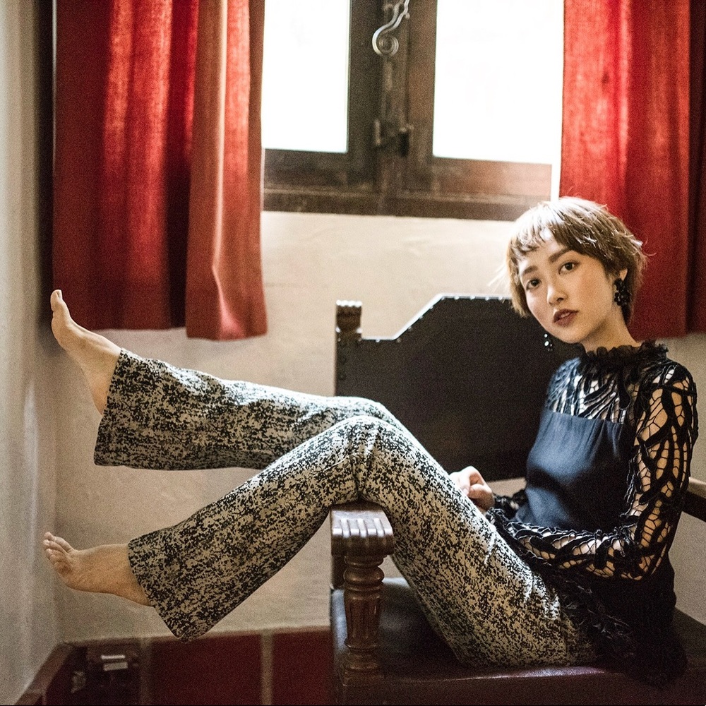 Alexis Karl Velvet Lace Top