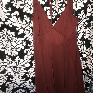 Red/orange mini flowey dress