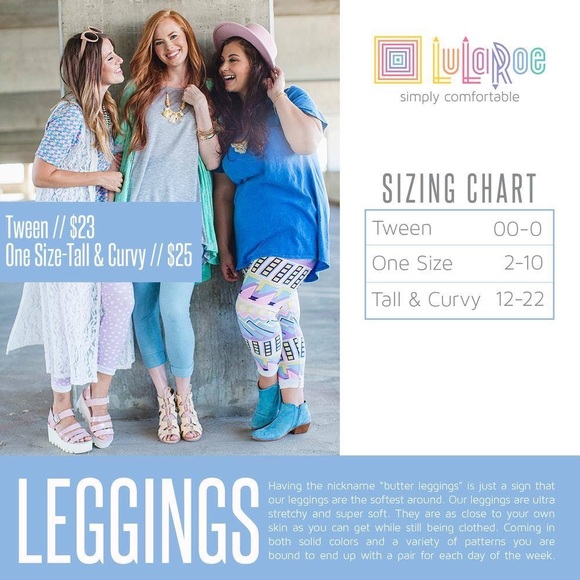 Lularoe Heart Print Leggings - Picture 5 of 6