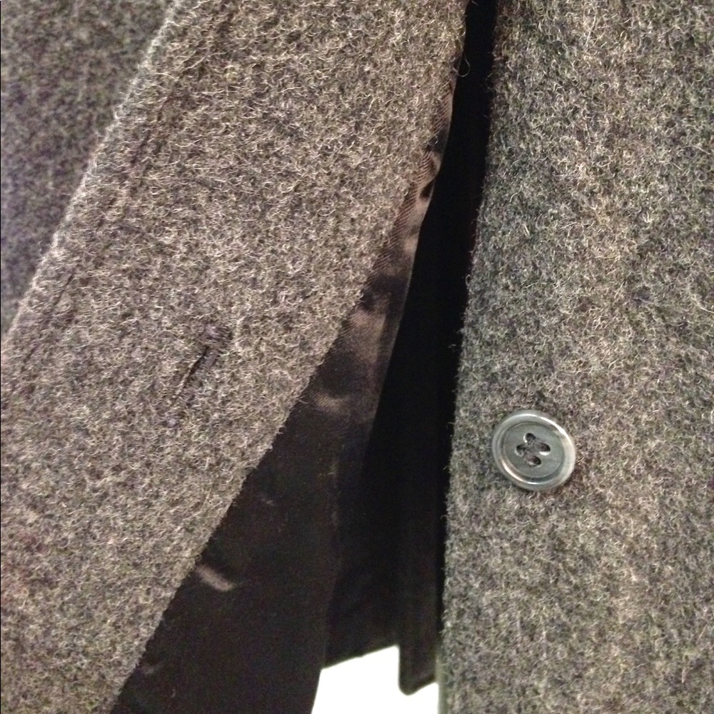 LONDON FOG - Men's Grey Wool Overcoat - Picture 4 of 8