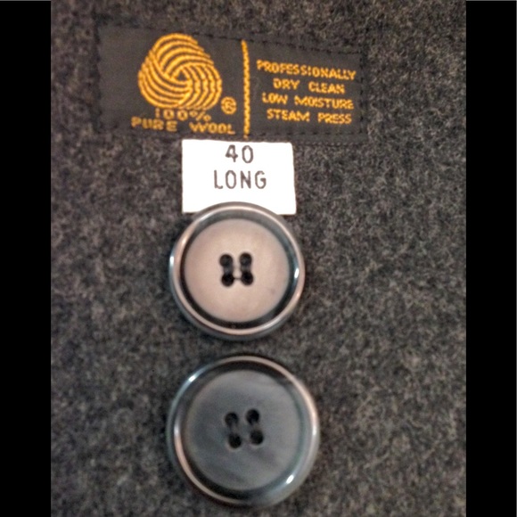 LONDON FOG - Men's Grey Wool Overcoat - Picture 6 of 8