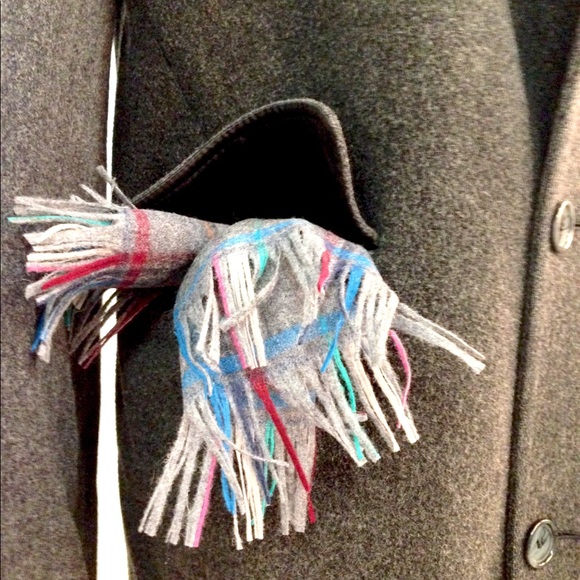 LONDON FOG - Men's Grey Wool Overcoat - Picture 8 of 8