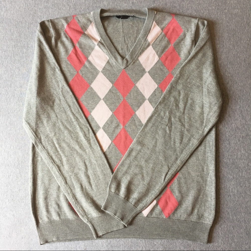 🔥: Express Men • Pink Variations/Gray Argyle