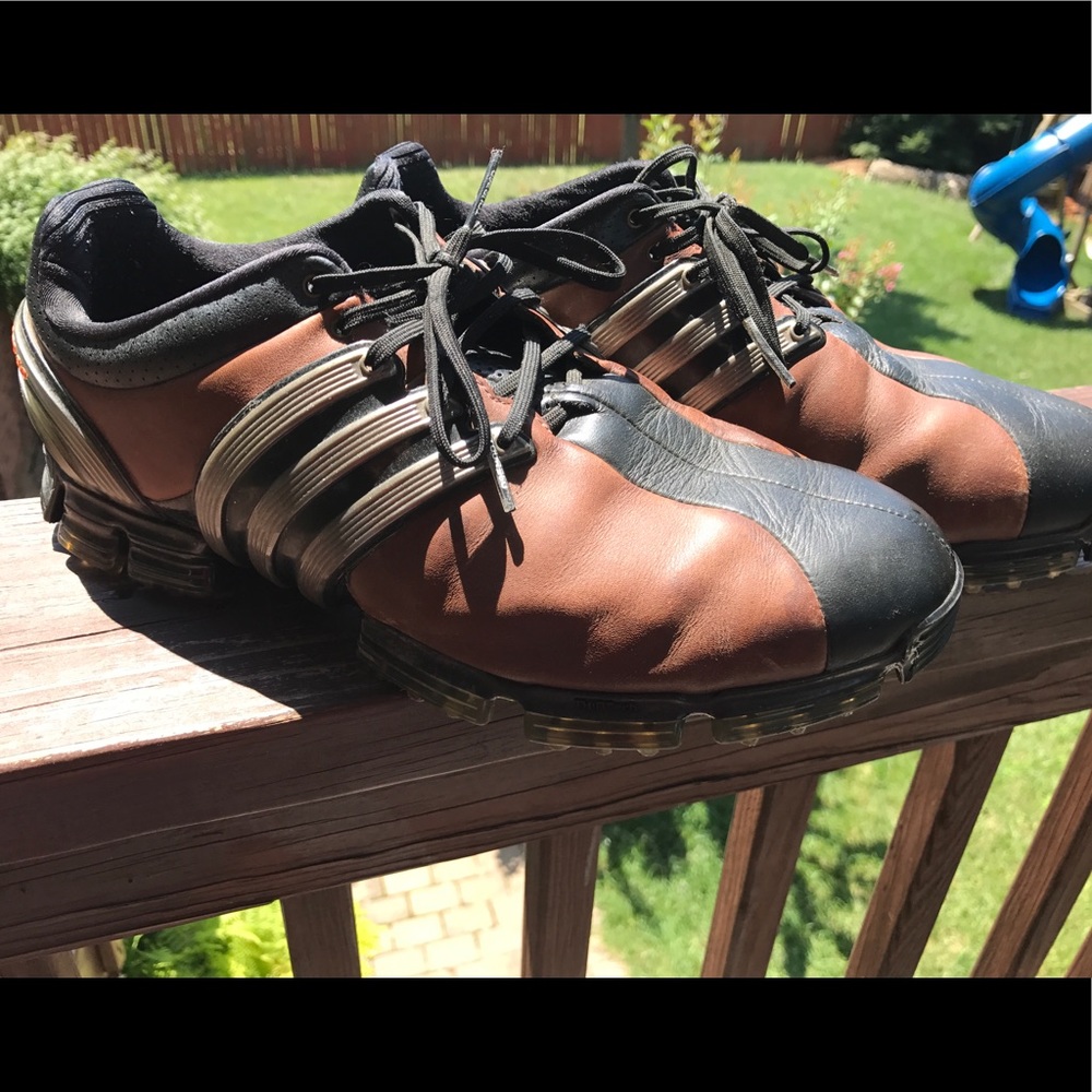 Adidas Tour 360 3.0 Golf Shoes Black/Brown