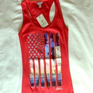 American flag tank