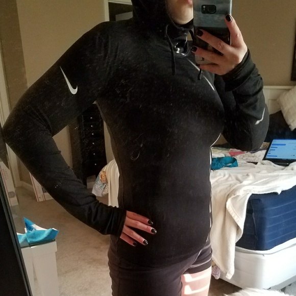 Nike Tops - Nike Hooded Long Sleeve Dri Fit