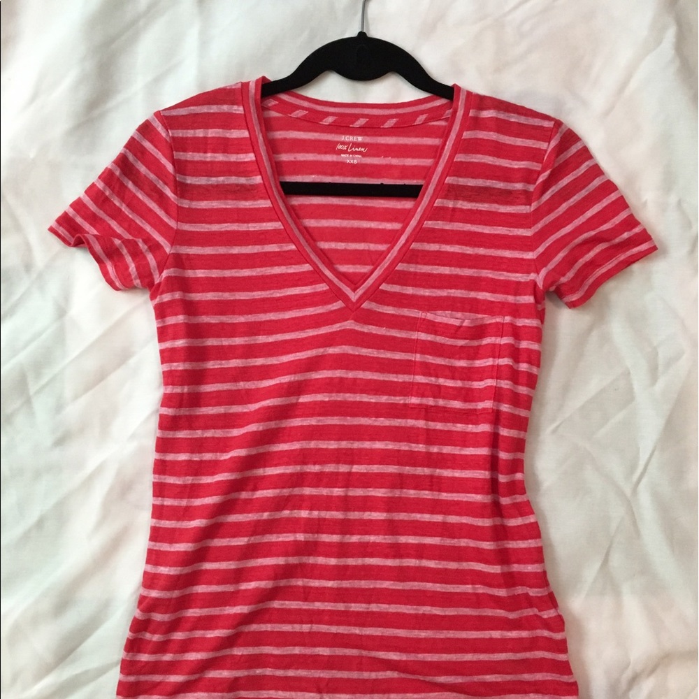 Jcrew linen tshirt