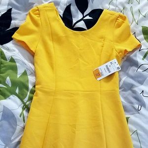 Zara Trafaluc Womens Yellow Dress