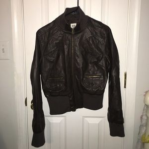 Faux leather jacket