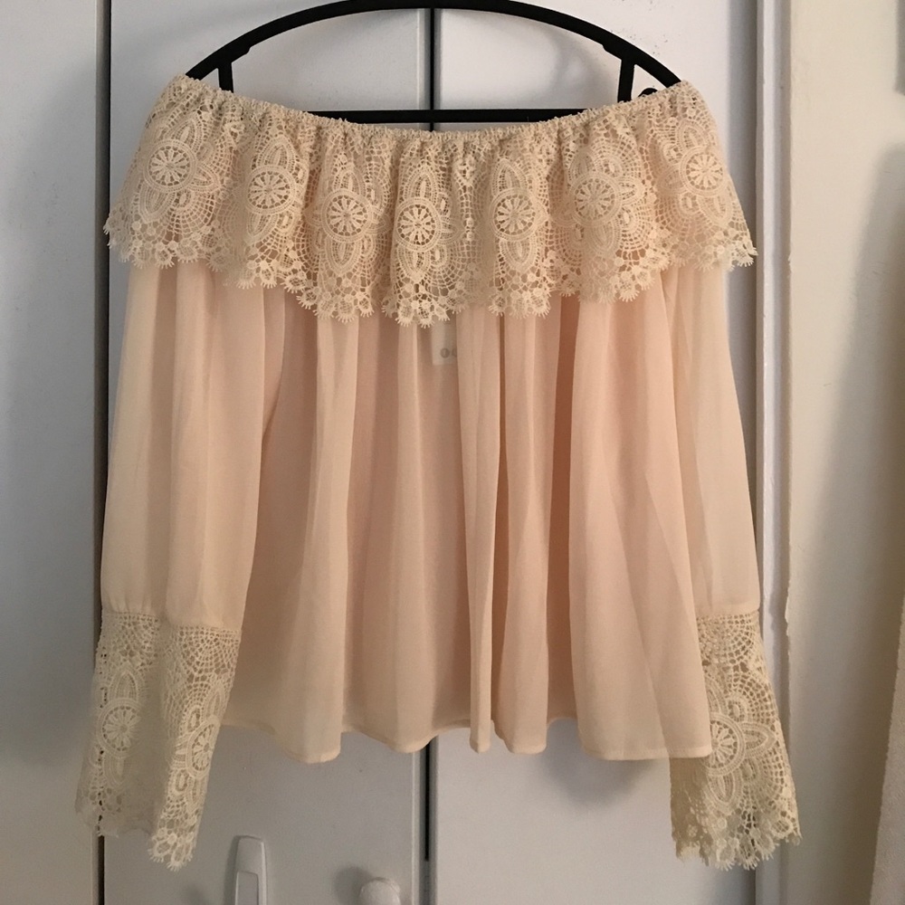 Lace Off the Shoulder Top