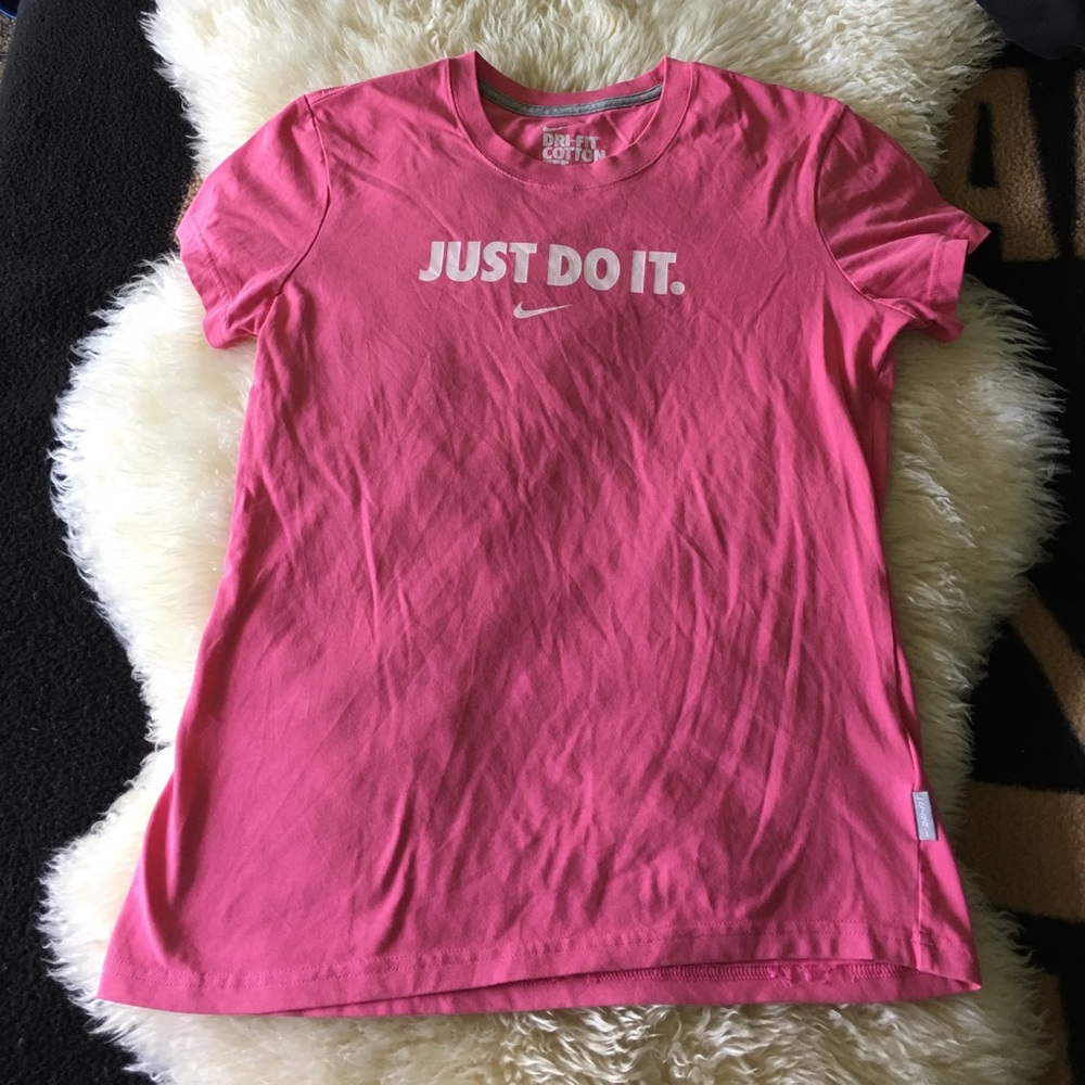 Pink Nike Just Do It tshirt