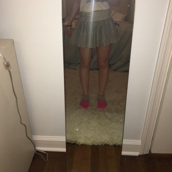 Grey skirt with waist band - Picture 4 of 5