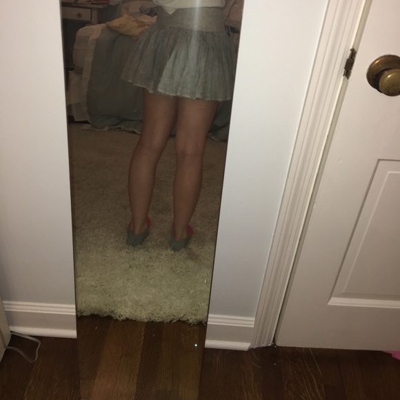 Grey skirt with waist band - Picture 5 of 5