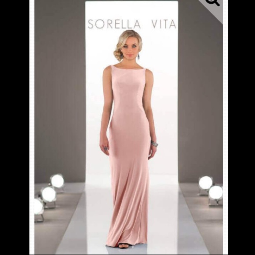 Stunning and sleek blush gown