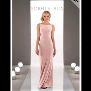 Stunning and sleek blush gown