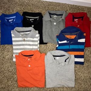 Short sleeve polo bundle. Size 7/8