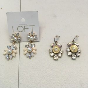 J Crew and loft earrings bundle