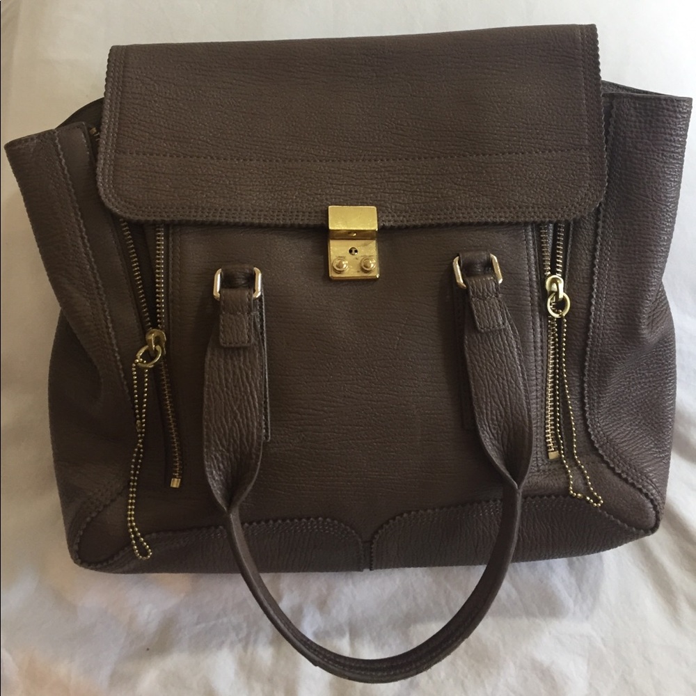 3.1 Phillip Lim Pashli Large Satchel Bag - Taupe
