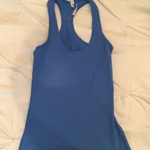Lululemon blue cool racerback tank size 4
