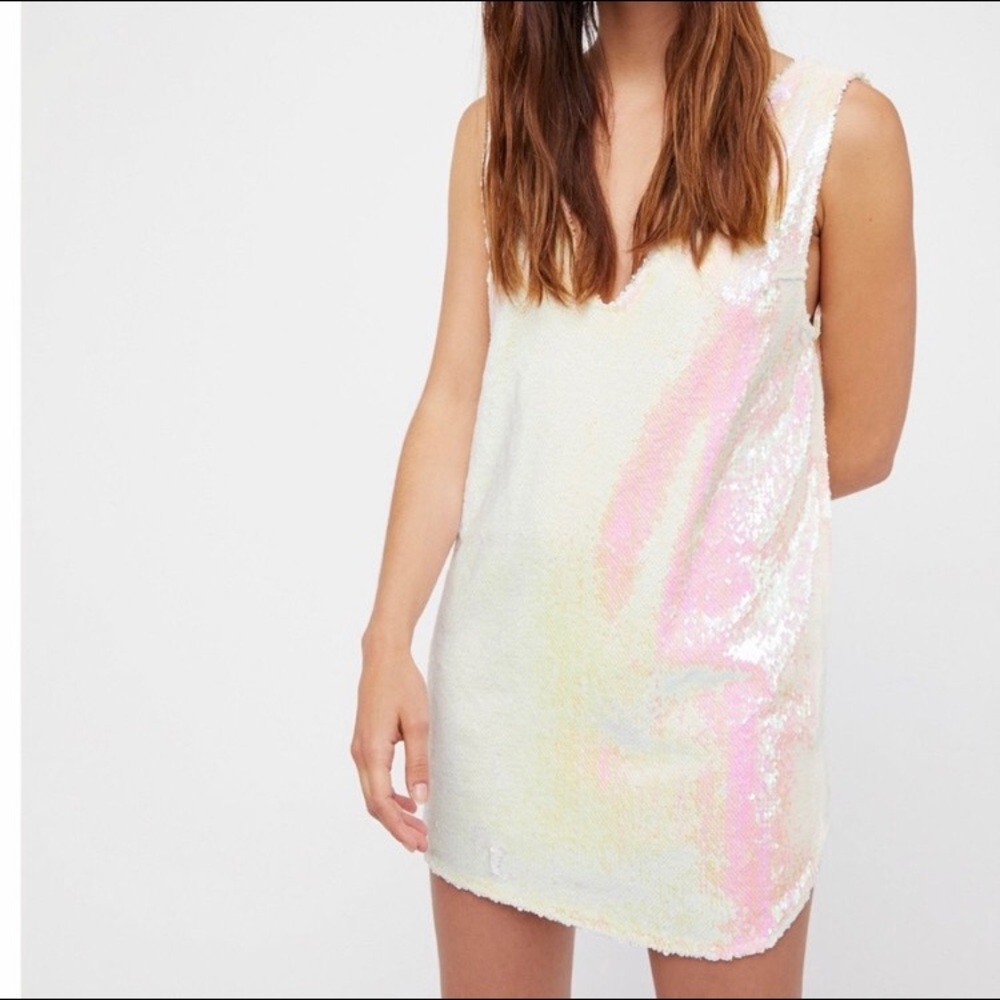 free people sequin shift dress