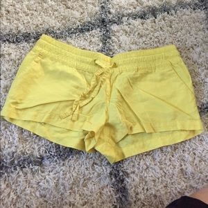 Mossimo yellow drawstring shorts