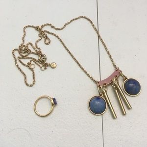 Madewell necklace and ring bundle