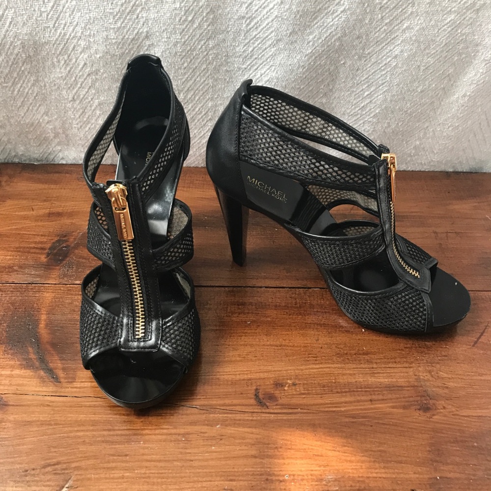 MICHAEL Michael Kors Berkley Mesh Zip-Front Sandal