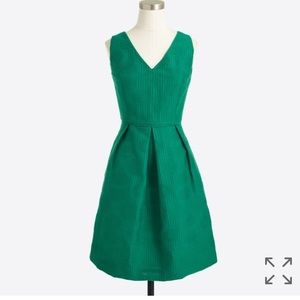 J Crew jacquard dress (Dublin green)