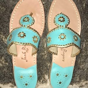 Turquoise Jack Rogers Sandals