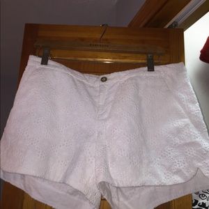 White Lilly Pulitzer lace shorts