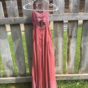 Free People jumper with lace up back.