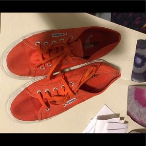 Orange Superga sneakers