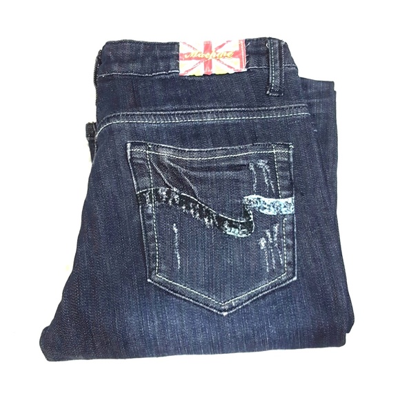 Machine Dark Distressed Wash Low/Regular Rise - Picture 5 of 6