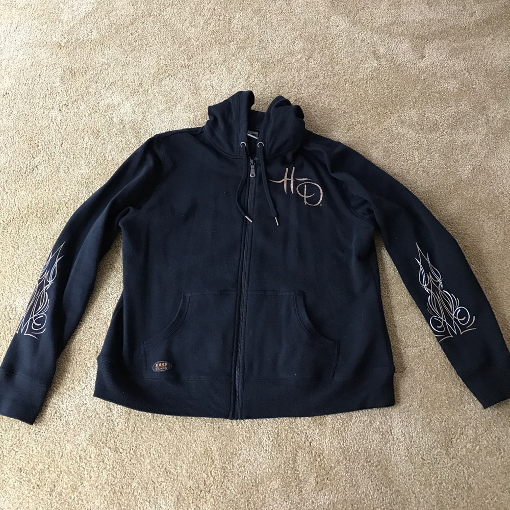 Black Harley-Davidson Zip Up Sweatshirt