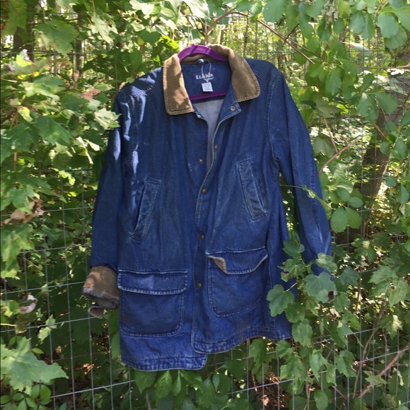 LL Bean Farmers Denim Coat - Picture 1 of 3