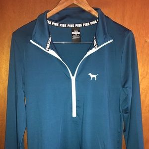 PINK ultimate half zip pullover