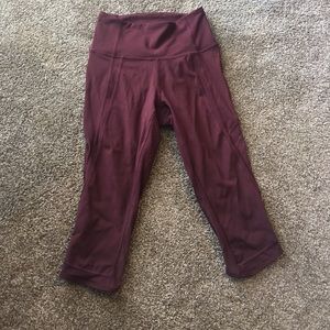High waist crop leggings