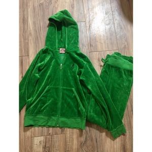 Juicy Couture Girl's Velour Track Suit