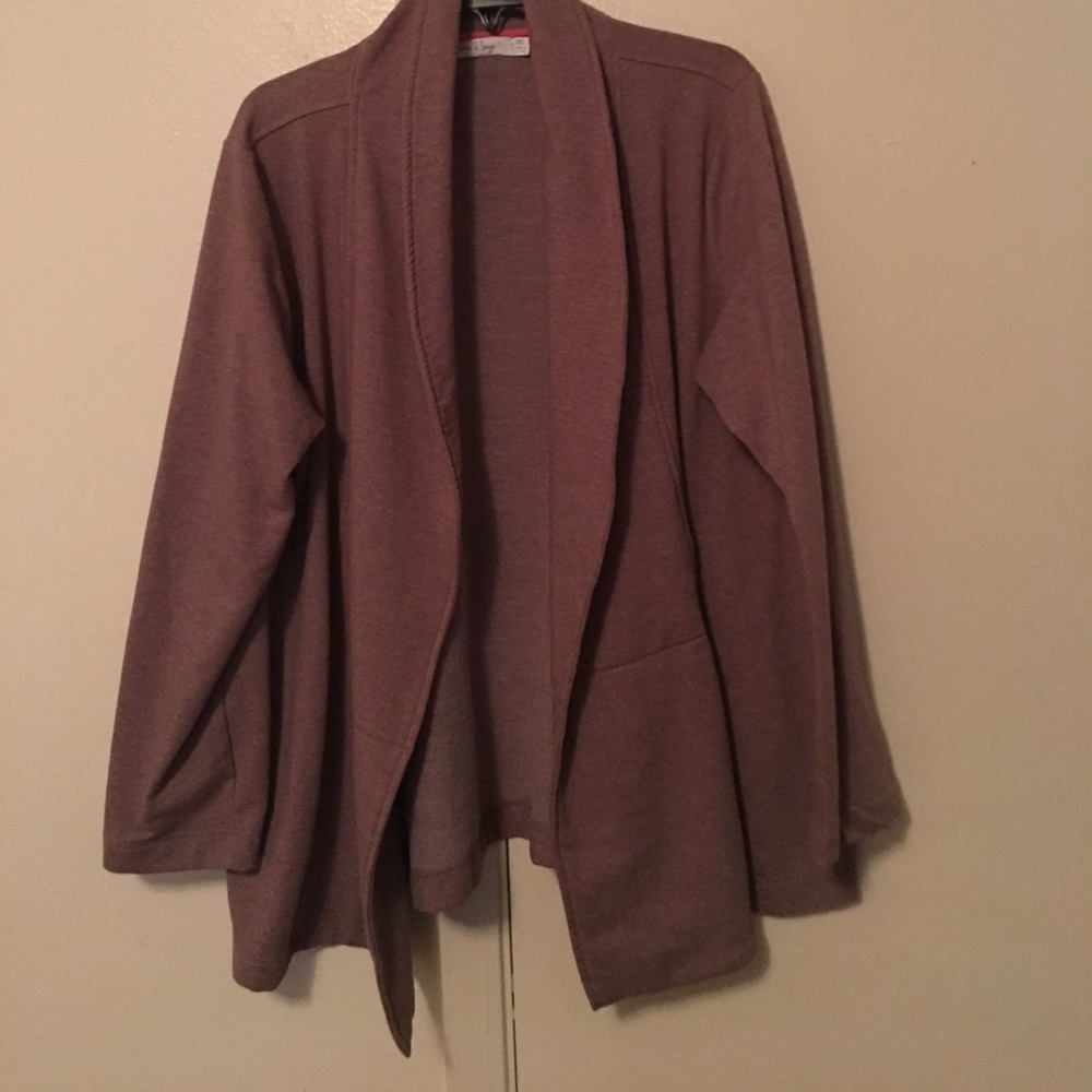 Suede Shawl Coat