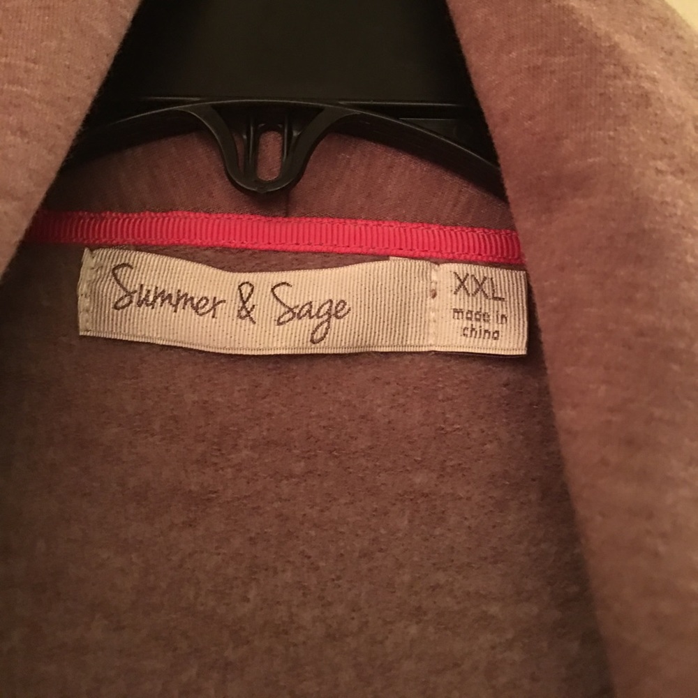 Suede Shawl Coat - Picture 3 of 3