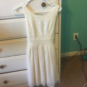 White lace dress