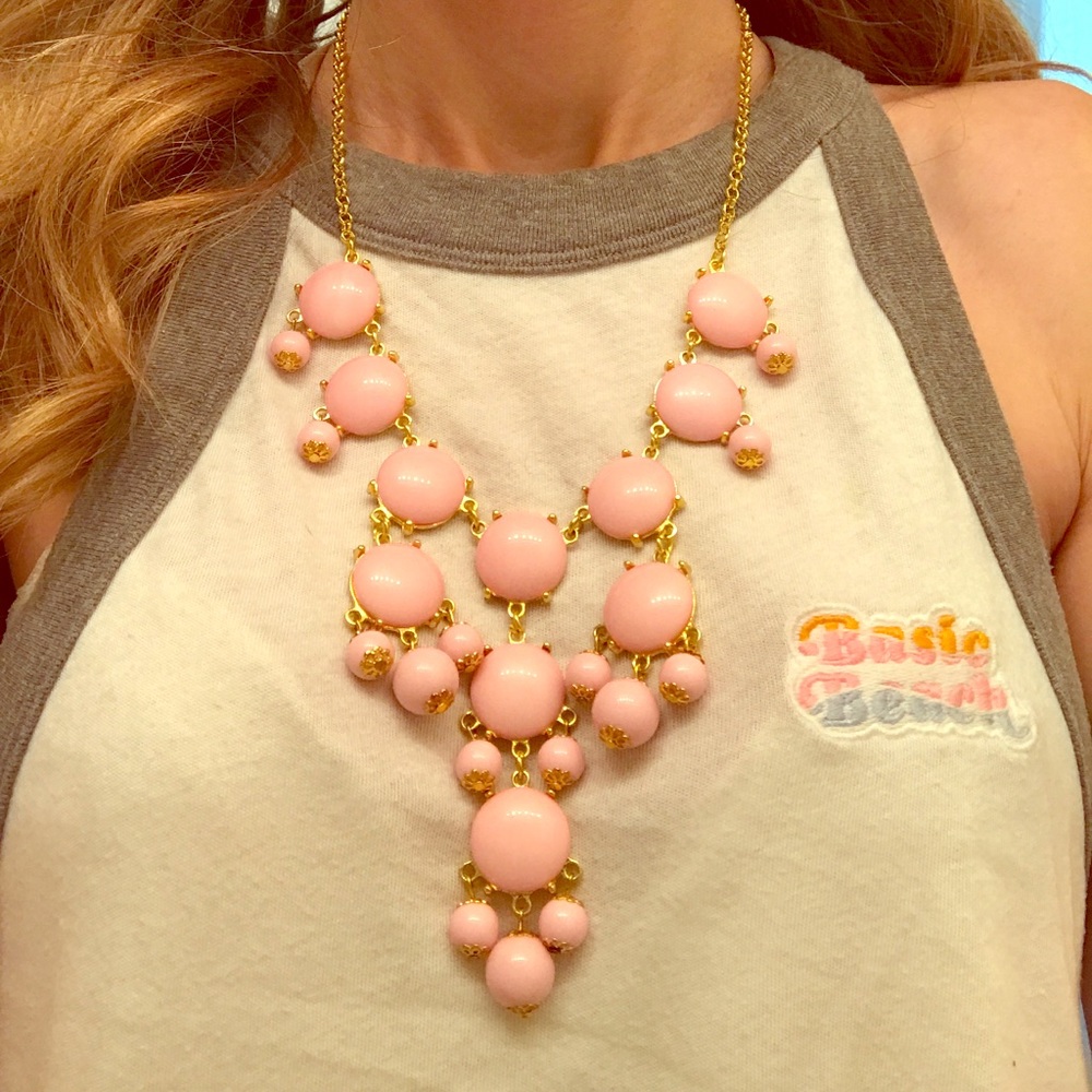 Pink dangly necklace