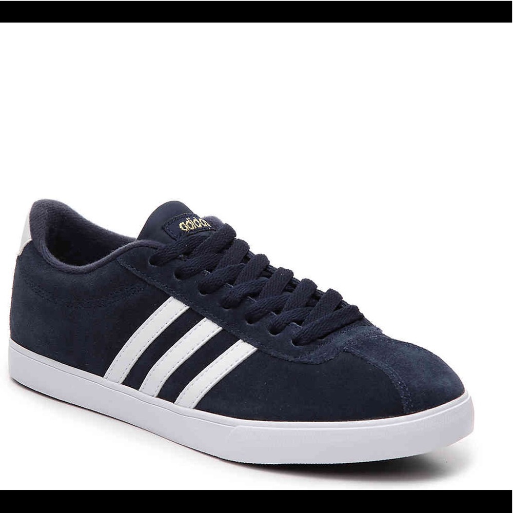 Navy Blue Adidas NEO Courtset Sneakers