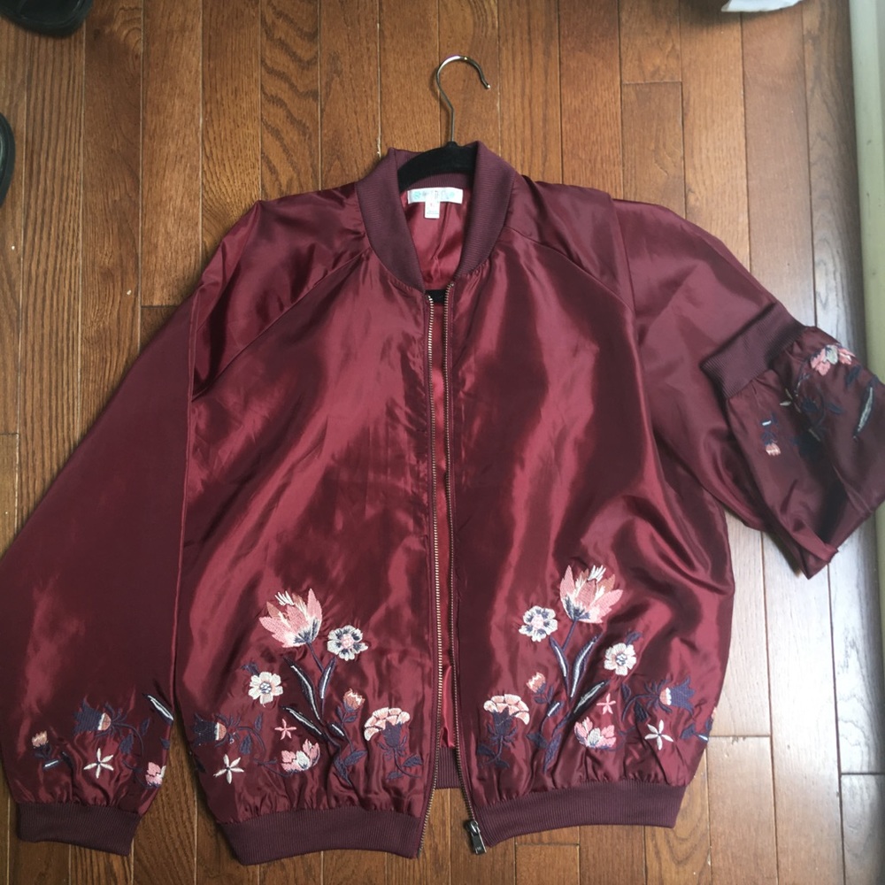 FLORAL BOMBER JACKET