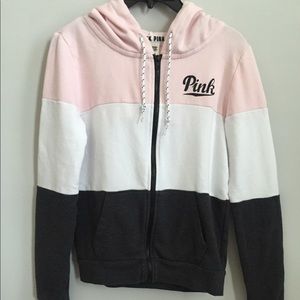 VICTORIA SECRET PINK ZIP UP HOODIE