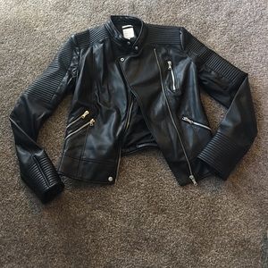 Faux leather jacket
